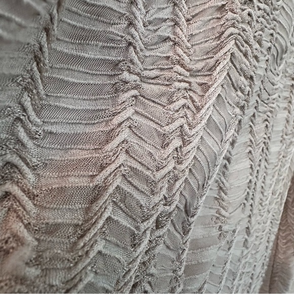 NWOT Easel Brown Textured Fabric Wide Leg Pants - Picture 4 of 8